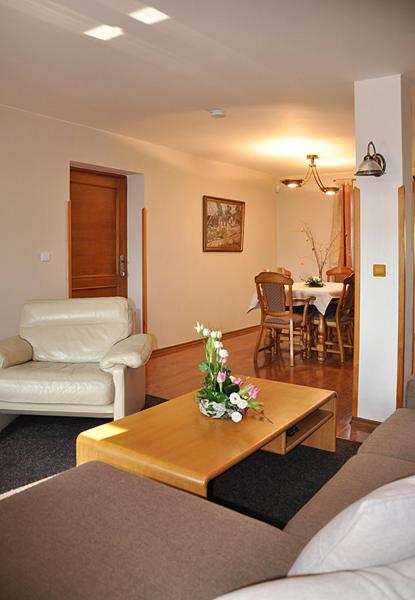 Posezení v ubytování Apartmány Rosalka