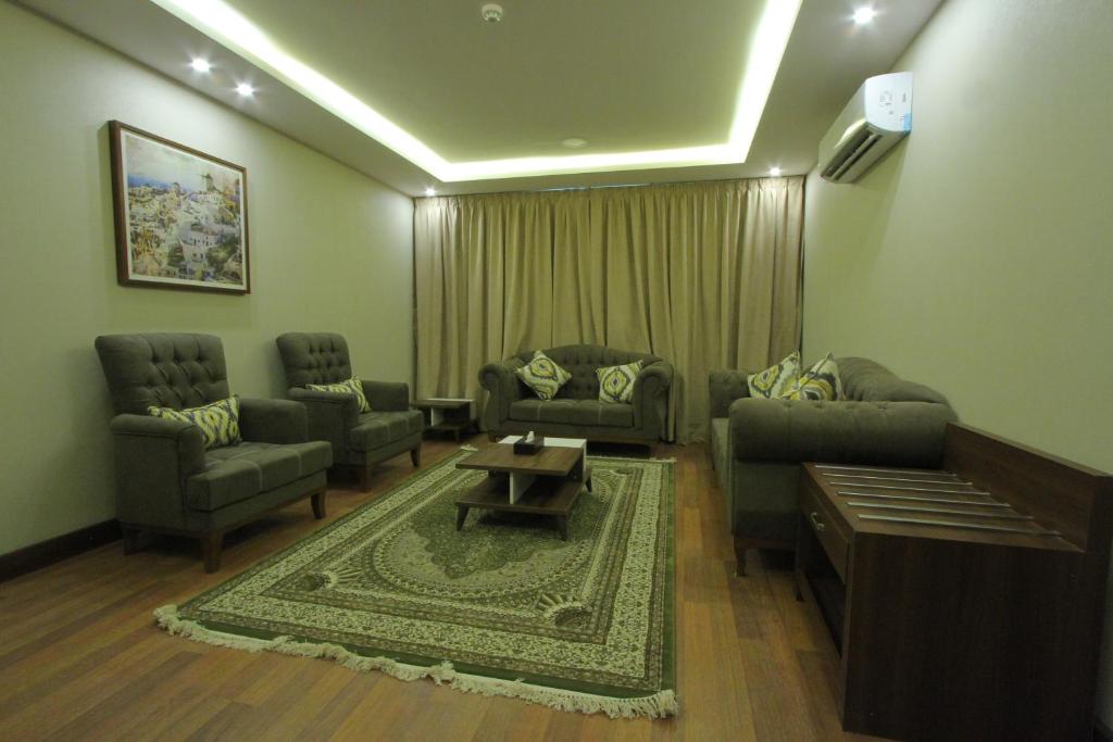 Posezení v ubytování Qasr Rayana Aparthotel