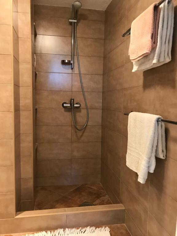 Koupelna v ubytování EcoHouse Risan Studio
