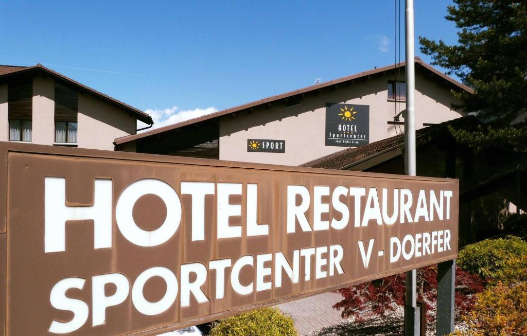 Certifikát, hodnocení, plakát nebo jiný dokument vystavený v ubytování Hotel Sportcenter Fünf Dörfer AG