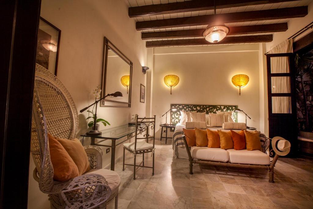 Posezení v ubytování Casa de Alba Hotel Boutique