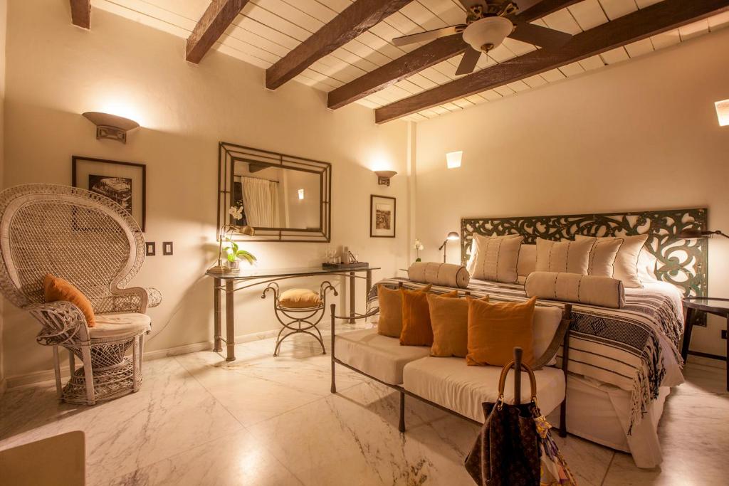 Posezení v ubytování Casa de Alba Hotel Boutique