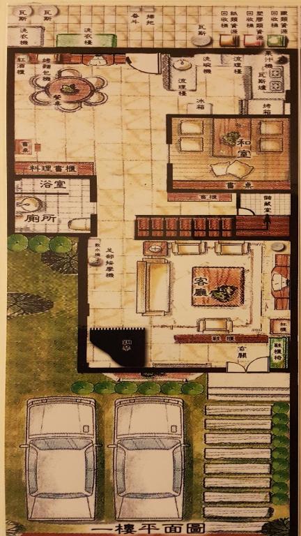 De plattegrond van &#x6C34;&#x6085;&#x96C5;&#x7BC9;&#x6C11;&#x5BBF; Shuiyue Guest House