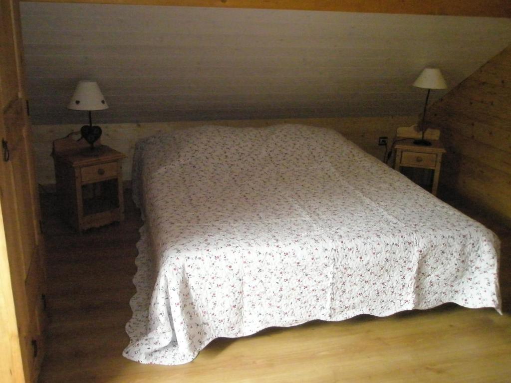 Postel nebo postele na pokoji v ubytování Chalet Biazot