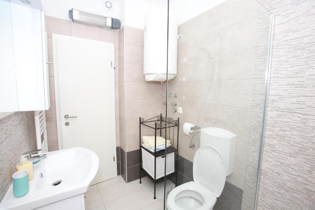 Koupelna v ubytování Apartman Carmen Volosko