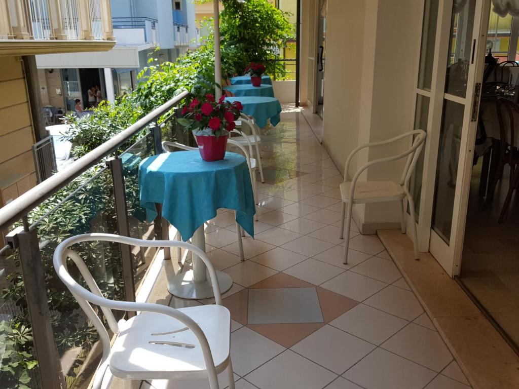 Balkón nebo terasa v ubytování Hotel Saponi