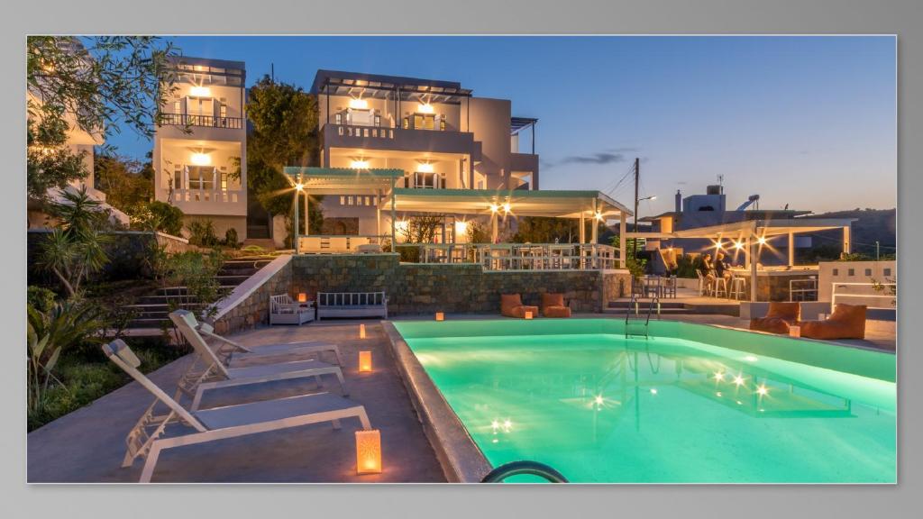 Basen w obiekcie Milatos Village Cretan Agrotourism Hotel lub w pobliżu