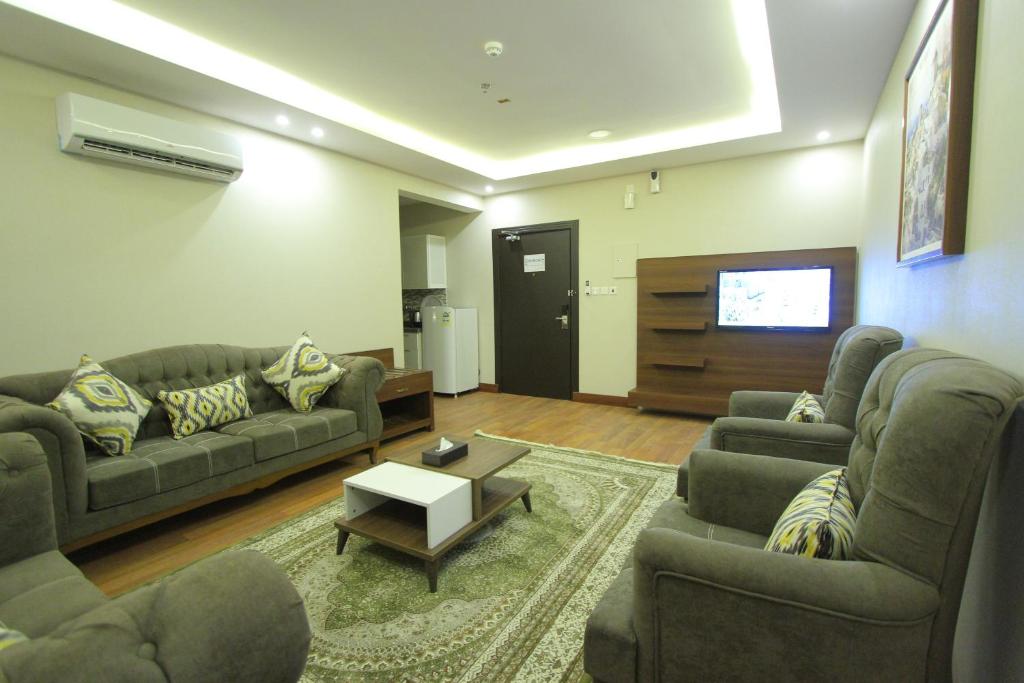 Posezení v ubytování Qasr Rayana Aparthotel