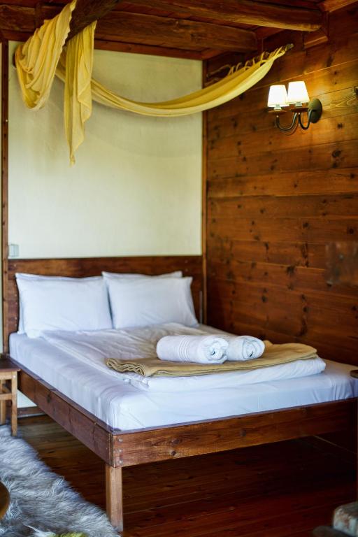Postel nebo postele na pokoji v ubytování Arxontiko Agonari