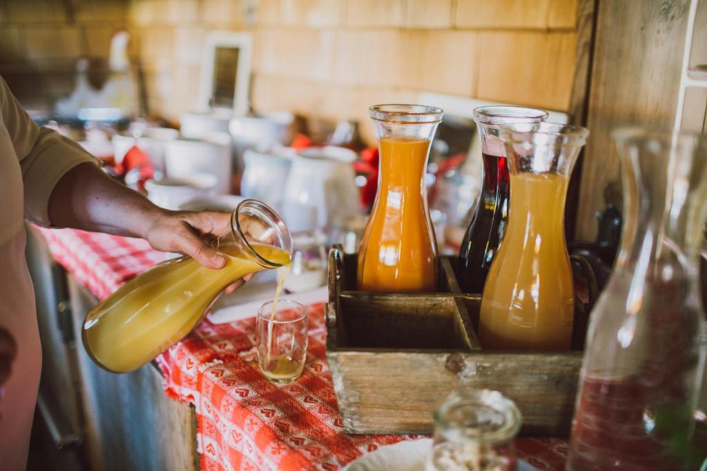 Nápoje v ubytování Dreimäderlhaus - Das vegetarische Boutique Hotel
