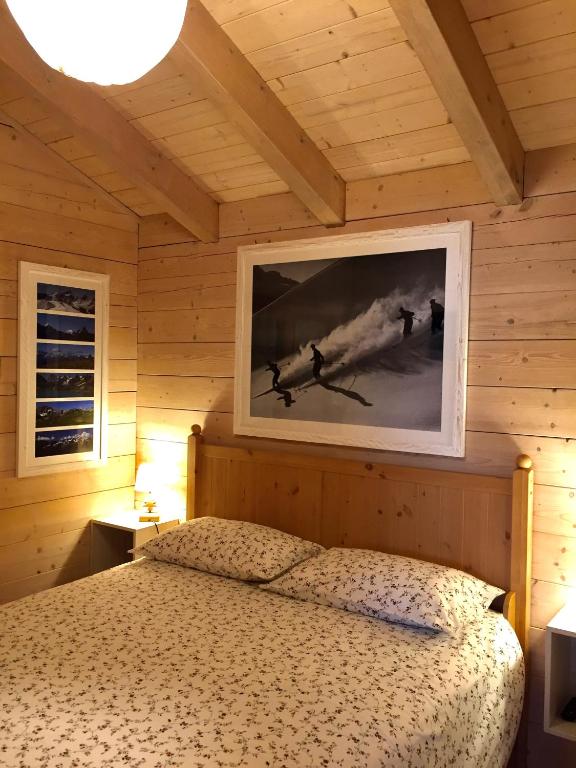 Postel nebo postele na pokoji v ubytování Chalet D'Antan