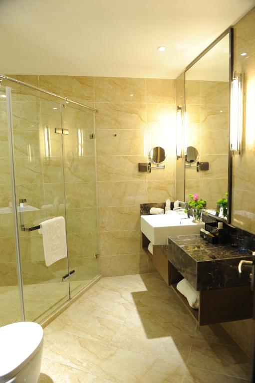 Koupelna v ubytování Atour X Hotel Shanghai Hongqiao Airport Konggang Road