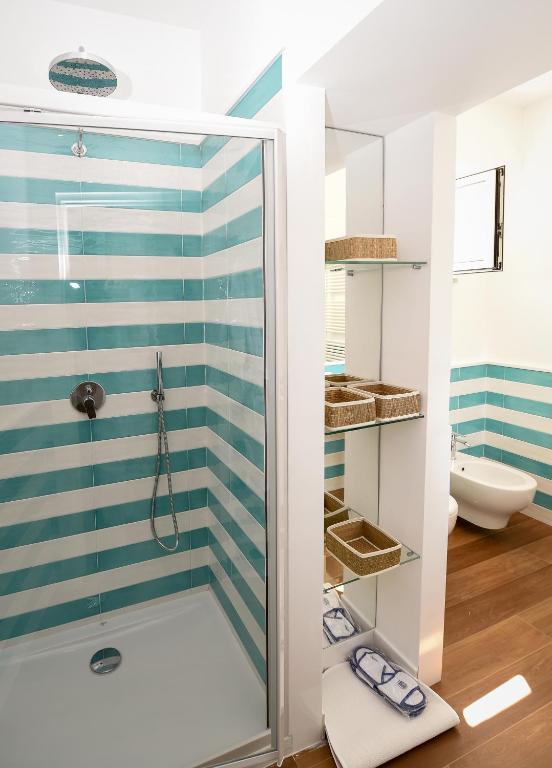 Koupelna v ubytování Casa Pantone