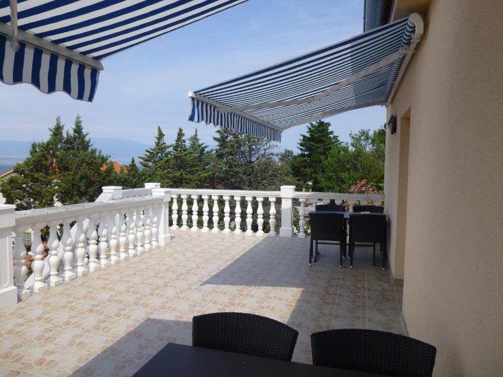 Balkón nebo terasa v ubytování Apartments Villa Rosmarin