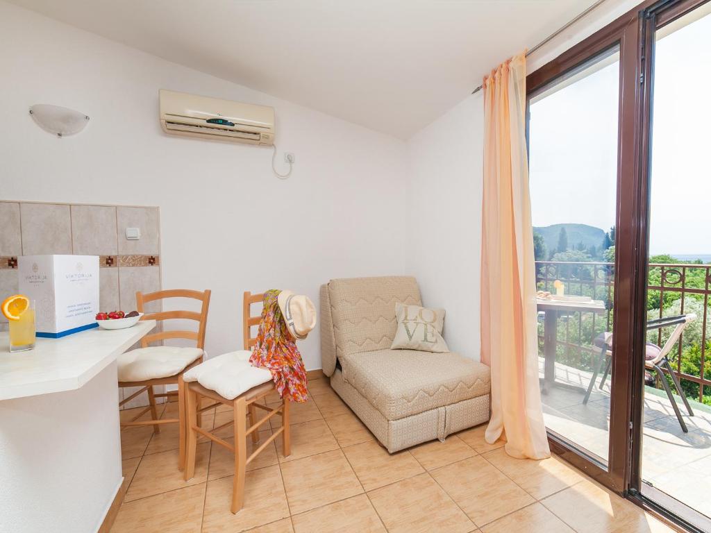 Posezení v ubytování Apartments Viktorija