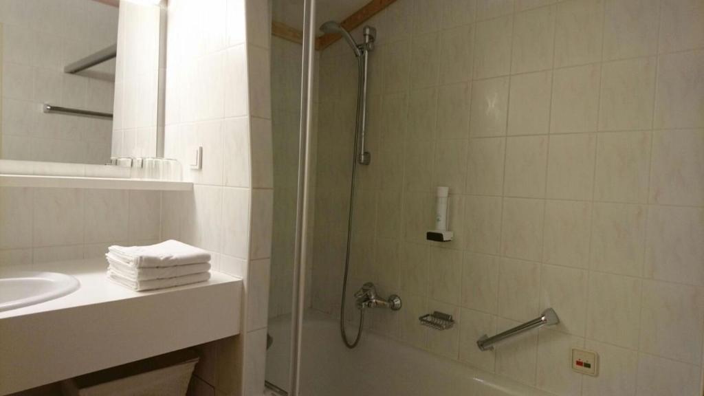 Koupelna v ubytování Appartementhotel Hechenberg