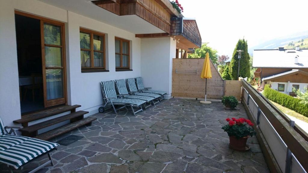 Balkón nebo terasa v ubytování Appartementhotel Hechenberg