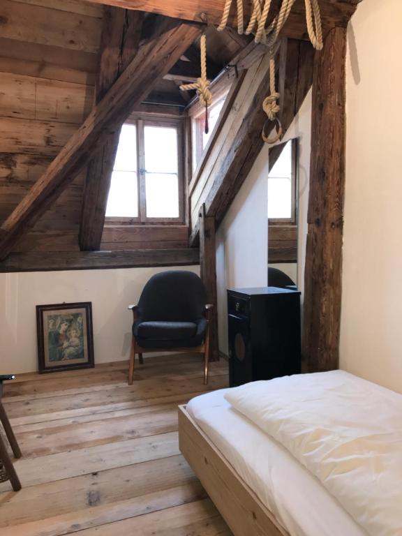 Postel nebo postele na pokoji v ubytování das-hornsteiner