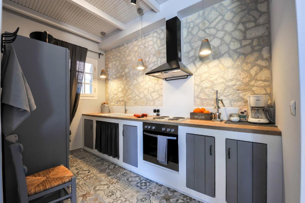 Kuchyň nebo kuchyňský kout v ubytování Alia Luxury Apartment