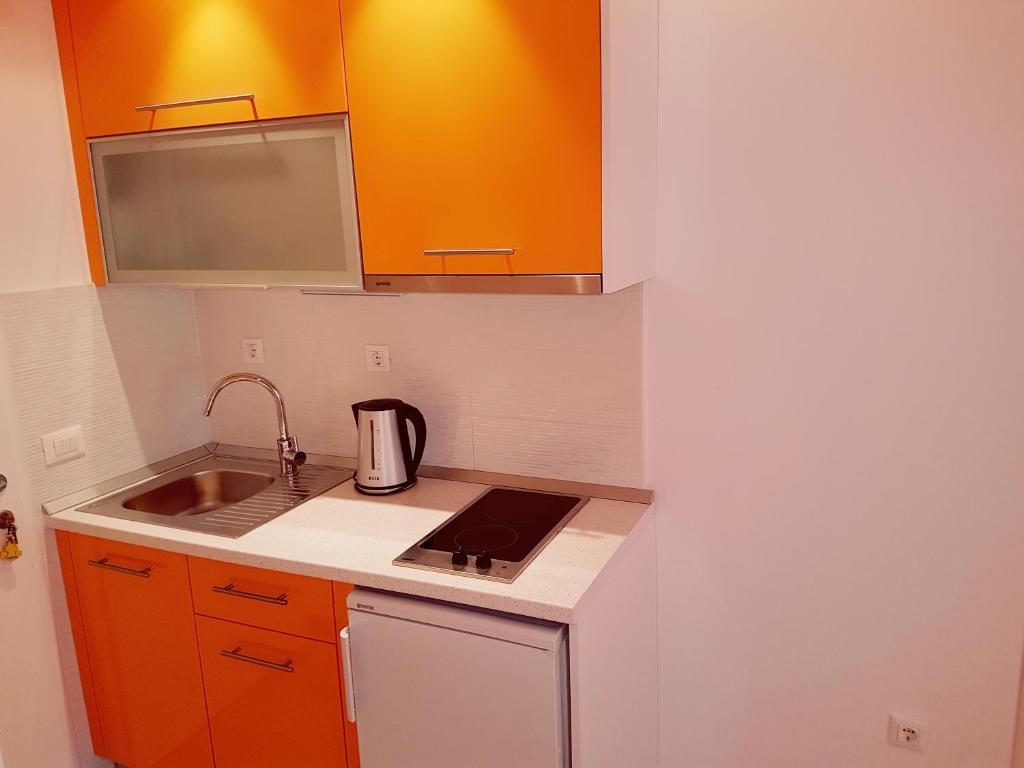Kuchyň nebo kuchyňský kout v ubytování Villa Grgo Apartments