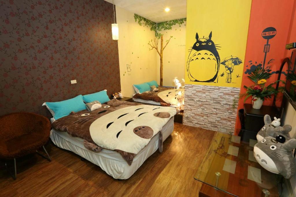 Katil atau katil-katil dalam bilik di 住宿王