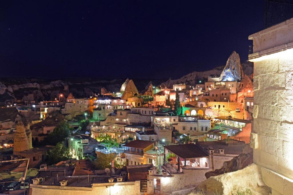 A general view of Göreme or a view of the city taken from a szállodákat