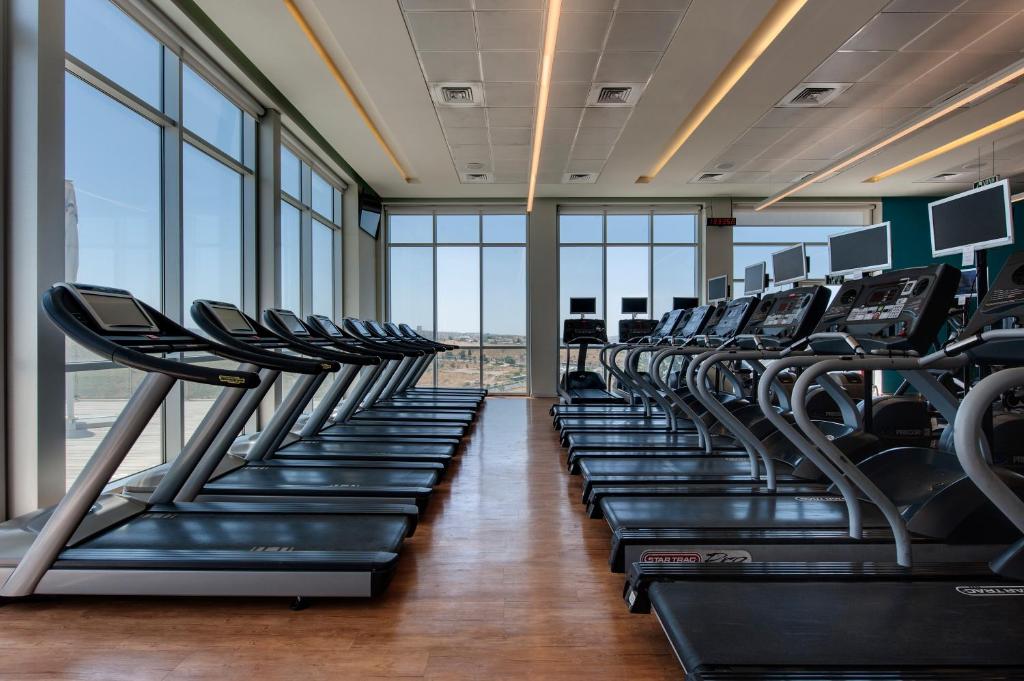 Fitness centrum a/nebo fitness zařízení v ubytování Ramat Rachel Resort