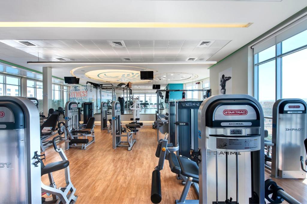 Fitness centrum a/nebo fitness zařízení v ubytování Ramat Rachel Resort