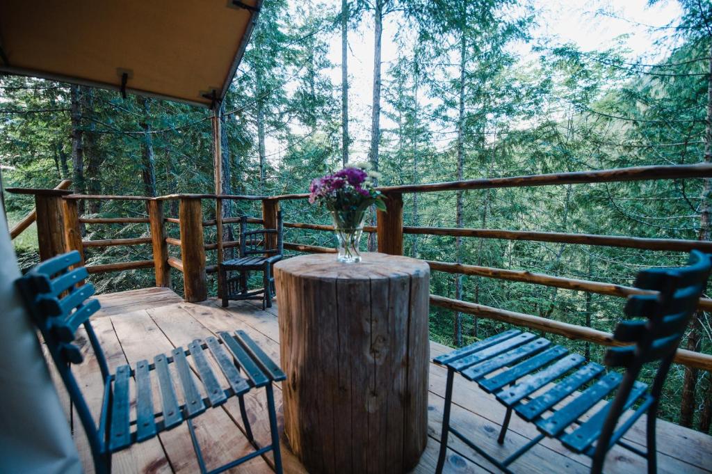 Balkón nebo terasa v ubytování Ruby Lake Resort