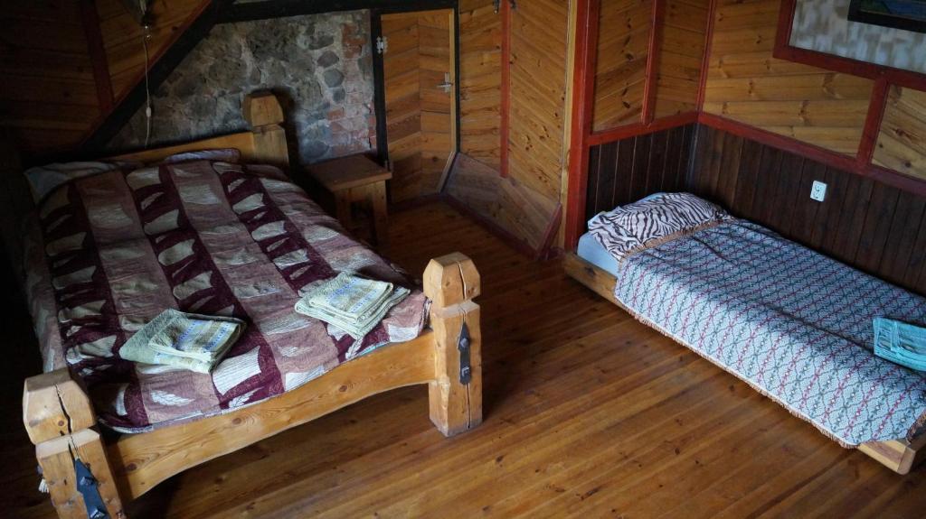 Postel nebo postele na pokoji v ubytování Guest house Jumiezis