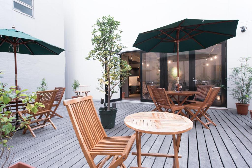 Patio nebo venkovní prostory v ubytování Chillulu Hostel