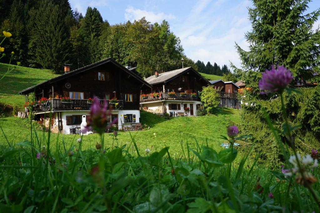 Zahrada ubytování Ferienwohnungen im Blockhaus Metzler