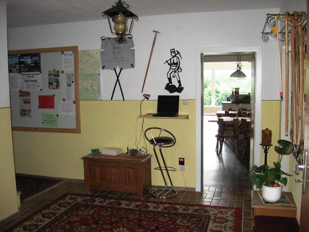 TV a/nebo společenská místnost v ubytování Apartmenthaus Weber