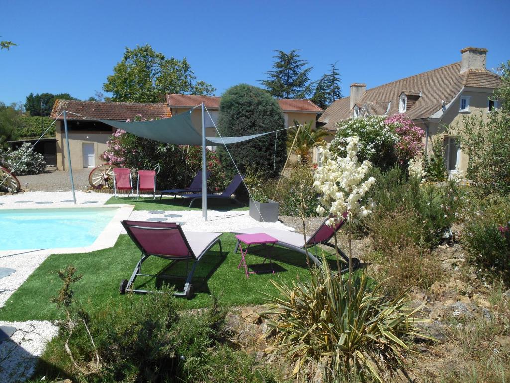 Zahrada ubytování Le Pressoir B&B
