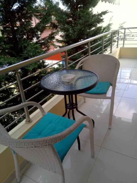 Balkón nebo terasa v ubytování Palataki Residence