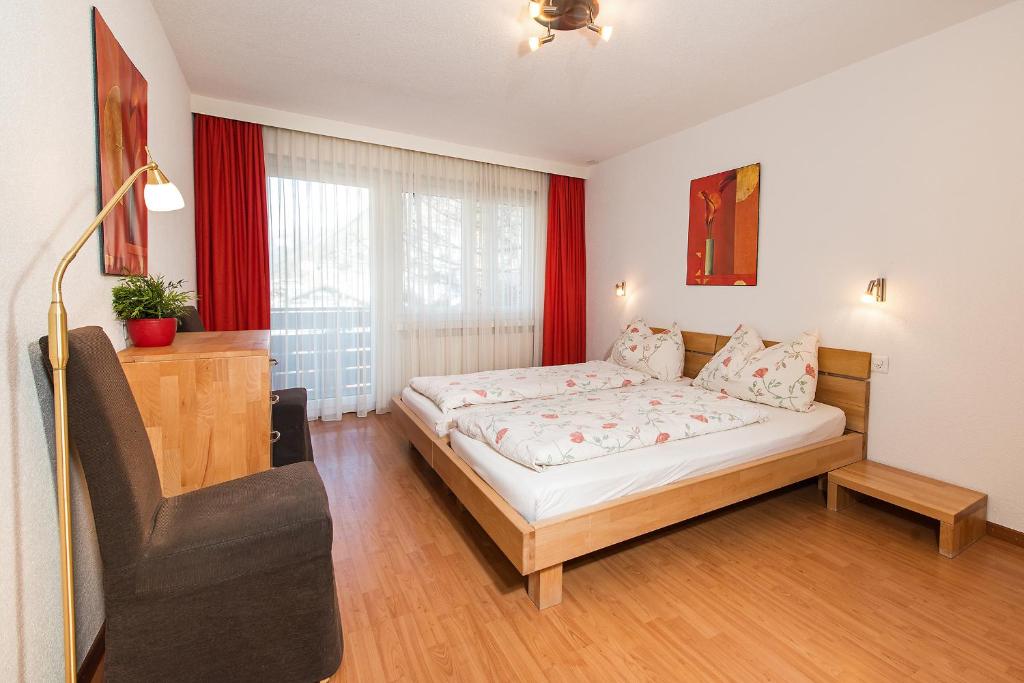 Postel nebo postele na pokoji v ubytování Haus Granit