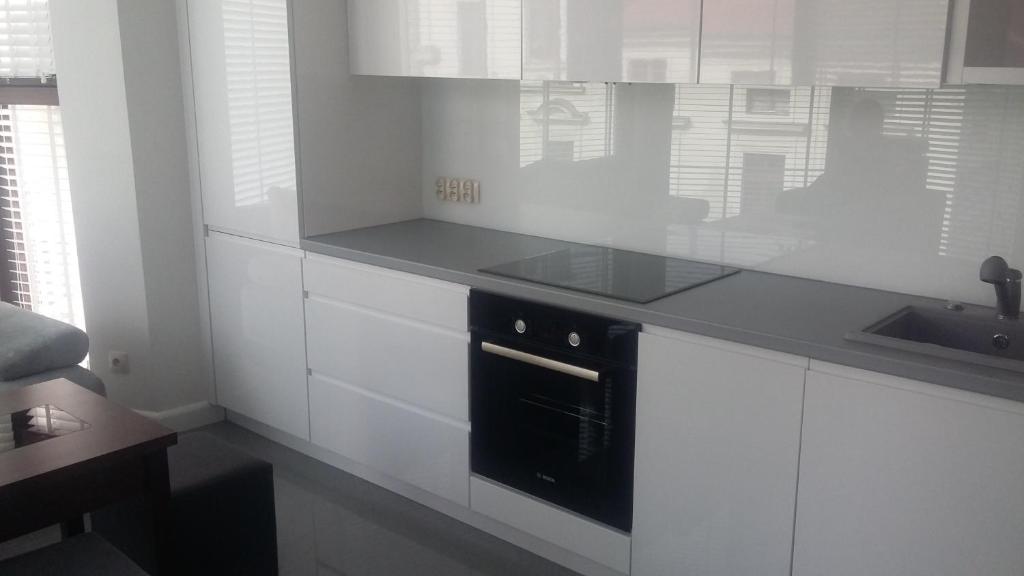Kuchyňa alebo kuchynka v ubytovaní Apartament 2 SUPER VIP Królewiecka centrum