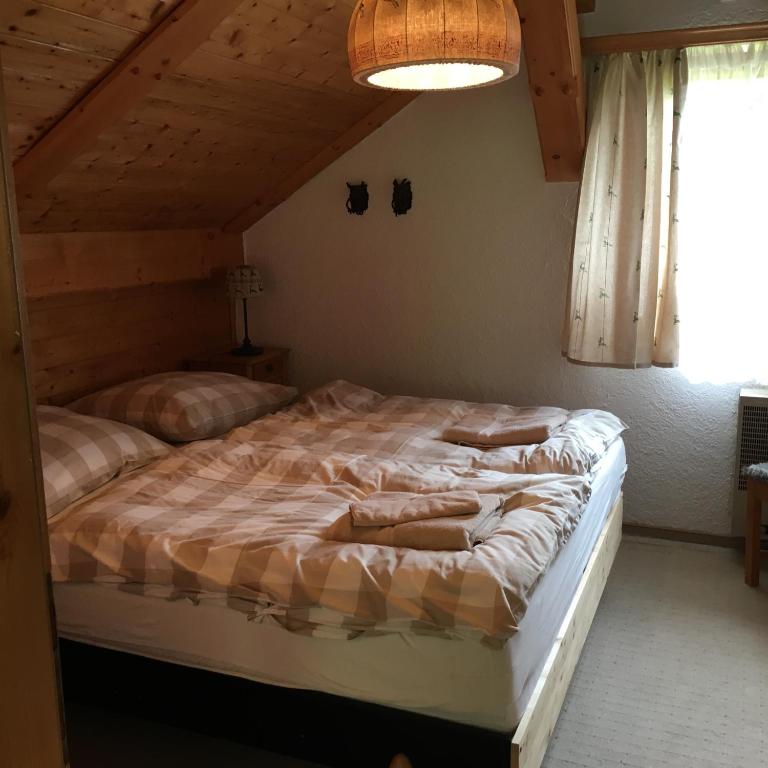 Łóżko lub łóżka w pokoju w obiekcie Kleine Ahornau