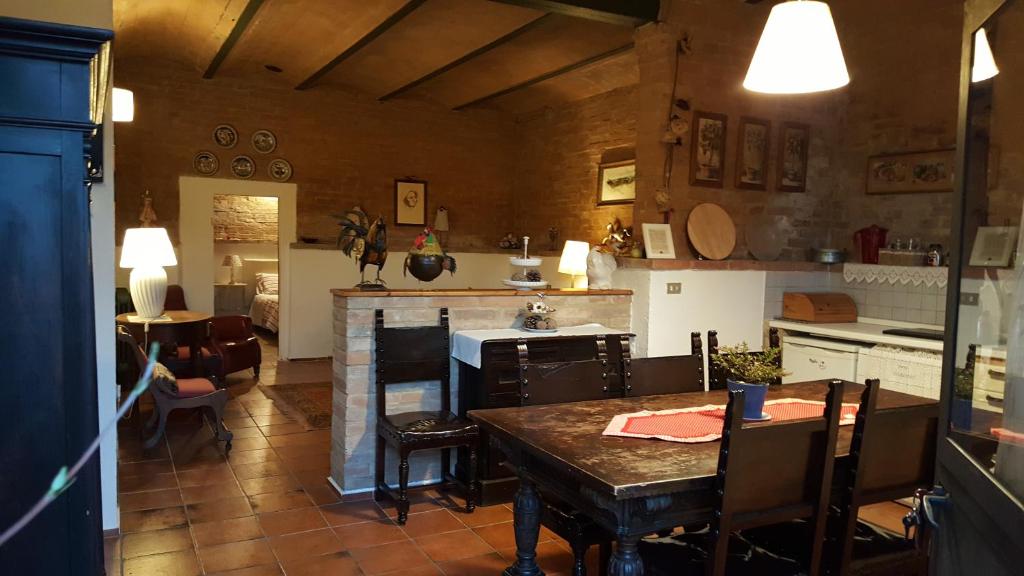 Kuchyň nebo kuchyňský kout v ubytování Casa Vacanze Fornace