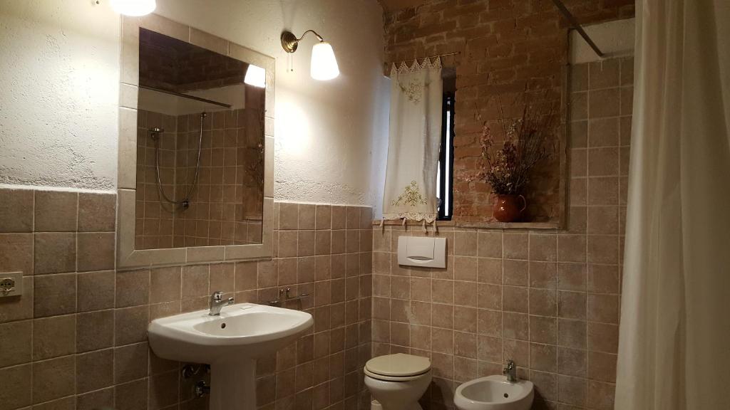Koupelna v ubytování Casa Vacanze Fornace