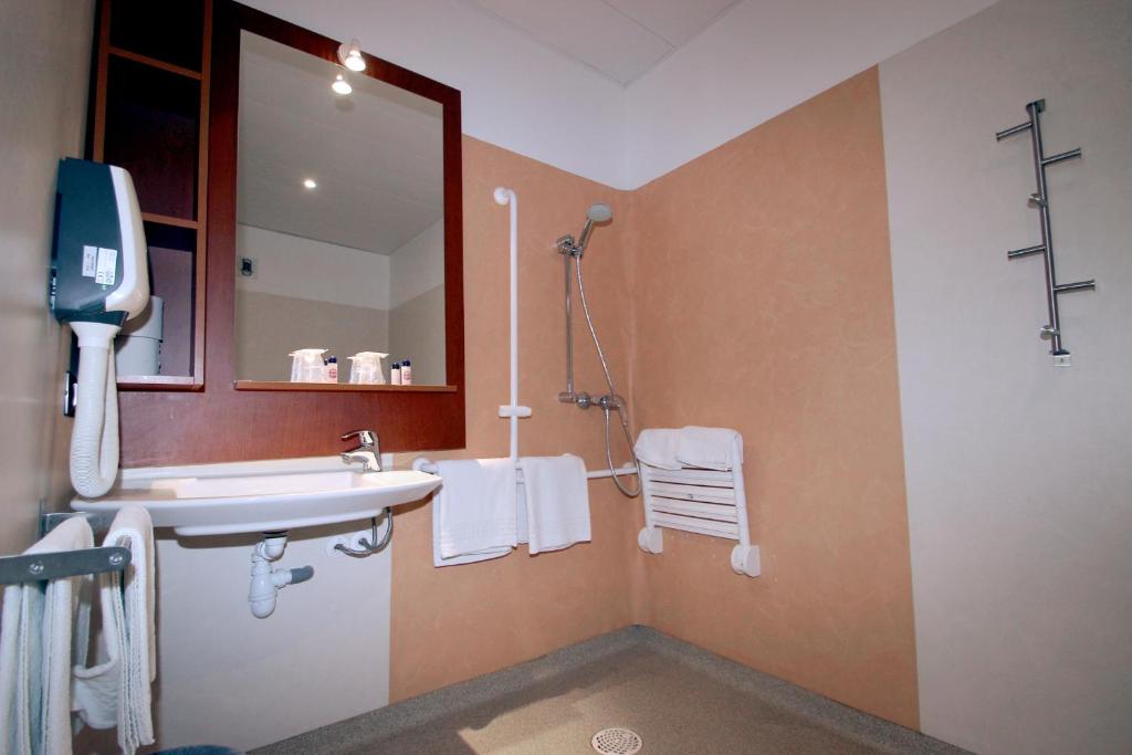 Koupelna v ubytování Hotel Florence