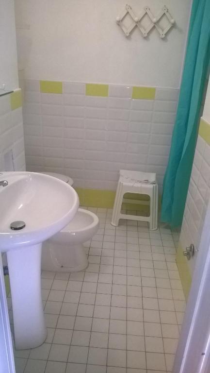 Koupelna v ubytování Albergo Maria Gabriella