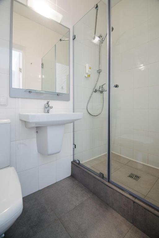 Koupelna v ubytování Volna Hotel