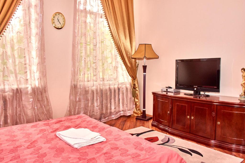 TV a/nebo společenská místnost v ubytování Hotel Art-Seg
