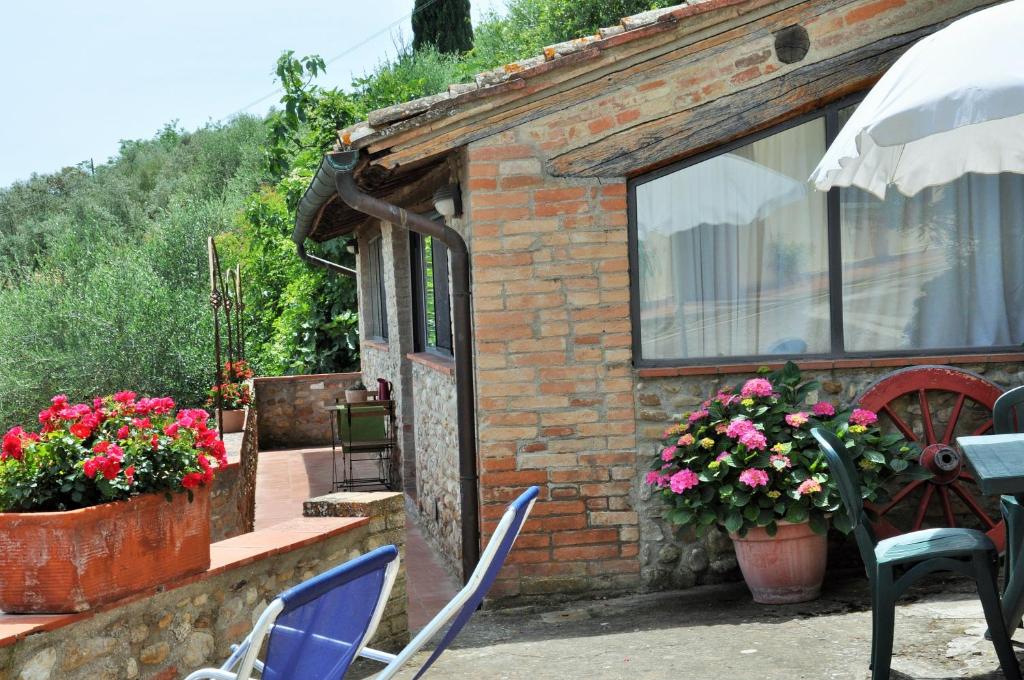 A garden outside Agriturismo La Villa Romita