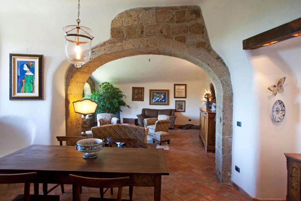 A seating area at La Casa Degli Archi