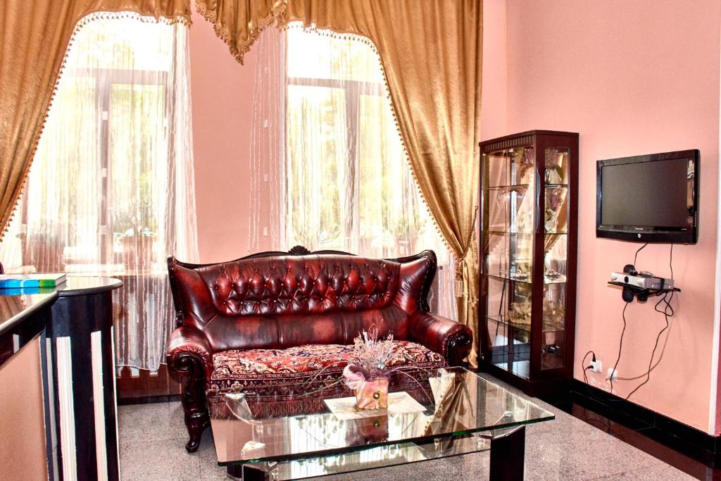 TV a/nebo společenská místnost v ubytování Hotel Art-Seg