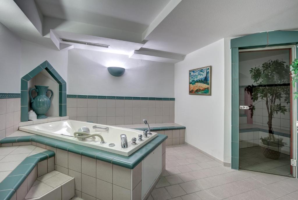 Koupelna v ubytování Hotel Nordkap