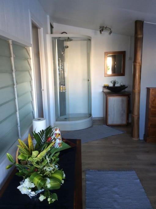 Koupelna v ubytování Bungalow Premium Tahiti