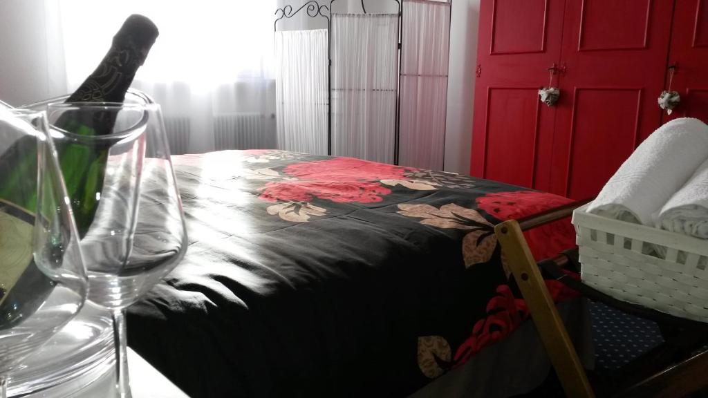 Postel nebo postele na pokoji v ubytování Albergo al Sole